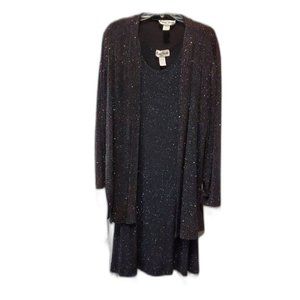 Ronni Nicole Sparkly Black 2 -piece Dress Women's Size 14